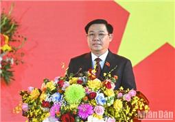 Chủ tịch Quốc hội Vương Đình Huệ dự Lễ công bố thành lập thị xã Thuận Thành, tỉnh Bắc Ninh